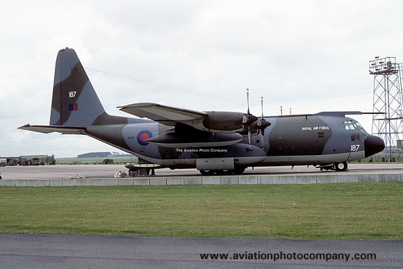 RAF Lyneham Transport Wing Lockheed C-130K Hercules C.1P XV187 (1983)