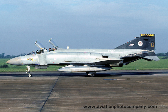 RAF 74 Squadron McDonnell F-4M Phantom FGR.2 XV487/G at RAF Wattisham (1992)