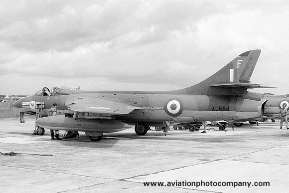 RAF 20 Squadron Hawker Hunter FGA.9 XJ683/F at RAF Tengah (1966)