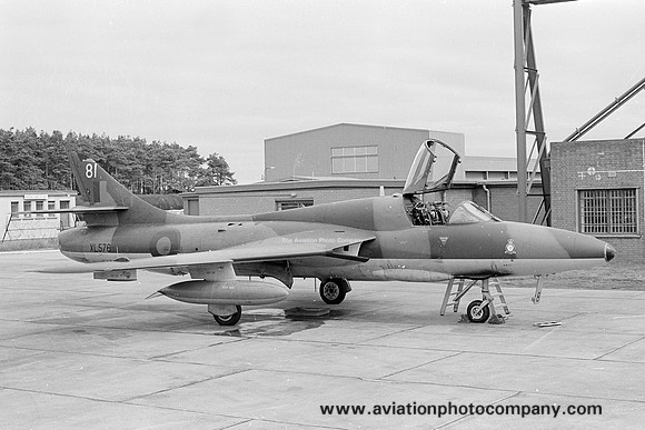 RAF 1 TWU Hawker Hunter T.7 XL576 at RAF Lossiemouth (1979)