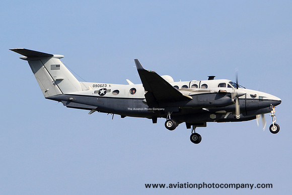 USAF 9 RW Beech MC-12W Project Libety 09-0623 at Prestwick (2014)