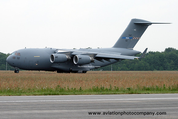 SAC Wing McDonnell Douglas C-17A 02 at the Volkel Airshow (2013)