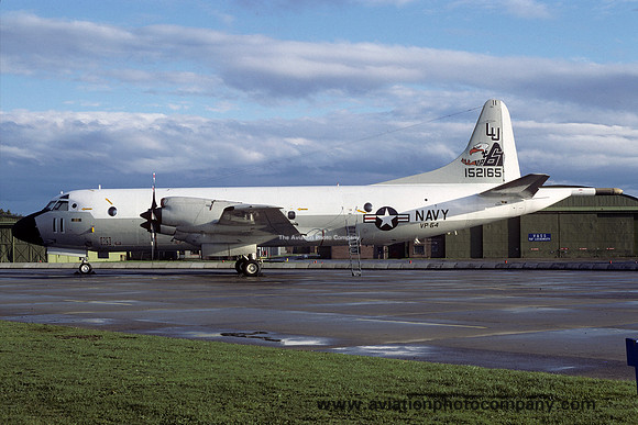 US Navy VP-64 Lockheed P-3A Orion 152165/LU-11 at RAF Lossiemouth (1984)