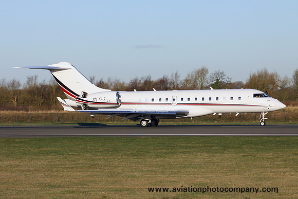Netjets Bombardier BD-700 CS-GLF at Manchester (2016)