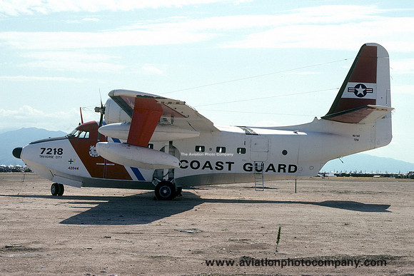 US Coast Guard Traverse City Grumman HU-16E Albatross CH7218 at Davis Monthan (1978)