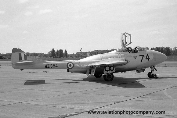 RAF 1 FTS De Havilland Vampire T.11 WZ584