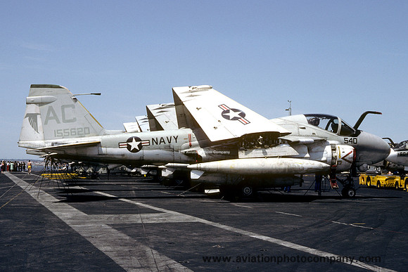 US Navy VA-85 Grumman A-6E 155620/AC-540 onboard USS JFK (1983)