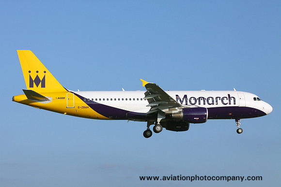 Monarch Airbus A320-200 G-ZBAH at Manchester (2013)