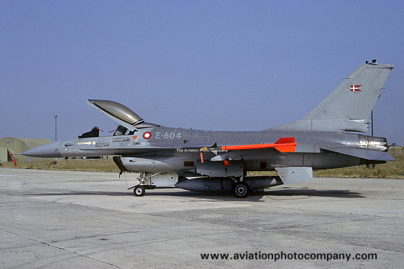 Danish Air Force General Dynamics F-16A Fighting Falcon E-604 (1988)