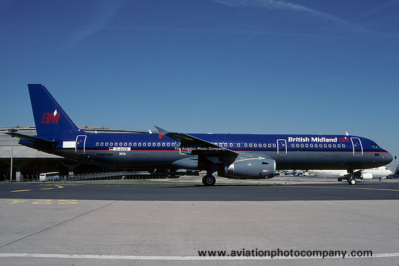 British Midland Airbus A321-200 D-AVZR (2000)