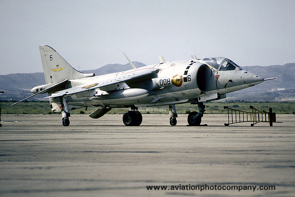 Spanish Navy 8 Esc Hawker Siddeley AV-8A Harrier "008-6" (1982)