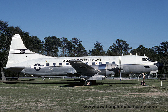 US Navy Convair C-131F 141015 displayed at Pensacola (1984)