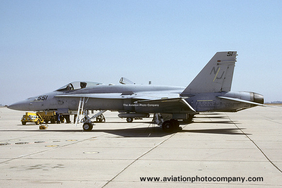 US Marines VFA-125 McDonnell Douglas F/A-18C Hornet 164036/NJ-551 (1990)