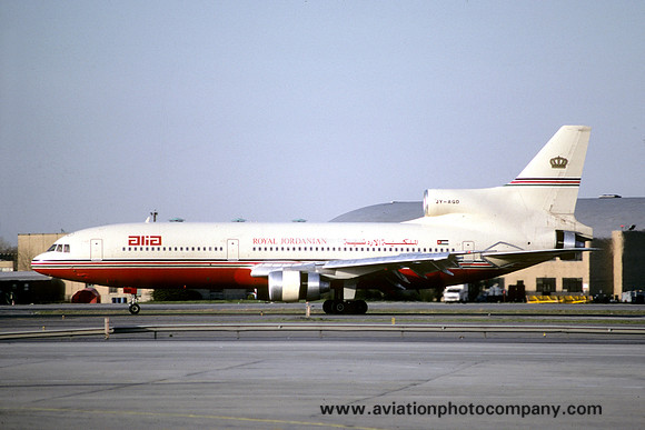 Alia Royal Jordanian Airlines Lockheed Tristar 500 JY-AGD (1983)