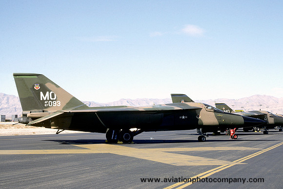 USAF 366 TFW 390 TFS General Dynamics F-111A 67-0093/MO at Nellis AFB (1980)