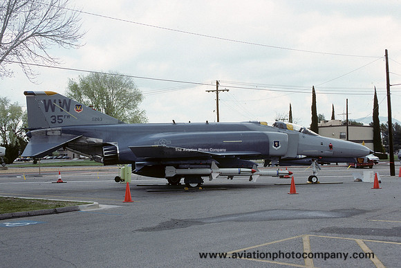 USAF 35 FW McDonnell F-4G Phantom 69-7263/WW displayed at George AFB (1992)