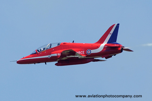 RAF Red Arrows Hawker Siddeley Hawk T.1 XX242 at the Waddington Airshow (2013)