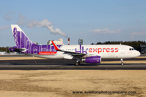 HK Express Airbus A320-200 B-LCF at Tokyo Narita (2016)