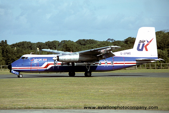 Air UK Handley Page Herald G-APWE (1981)