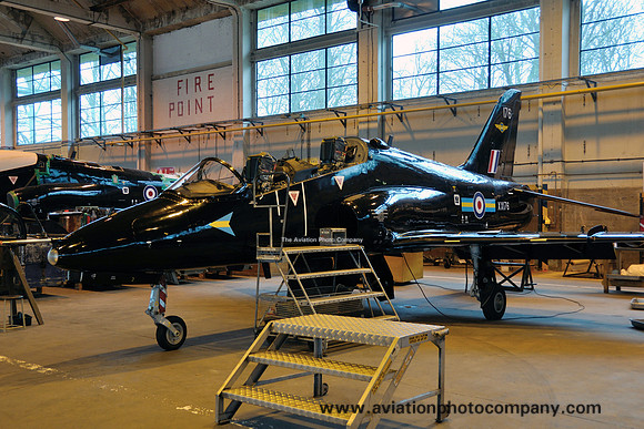 RAF Hawker Siddeley Hawk T.1 XX176 stored at RAF Shawbury (2013)