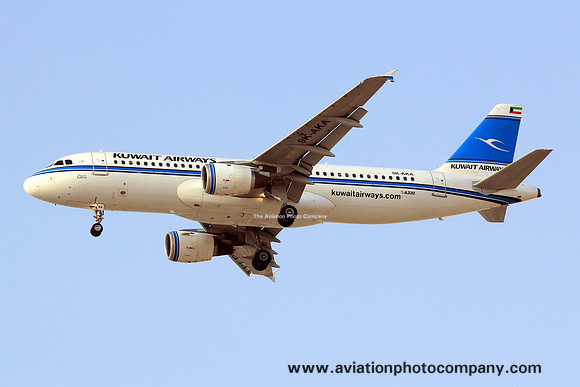 Kuwait Airways Airbus A320-200 9K-AKA at Dubai IAP (2013)