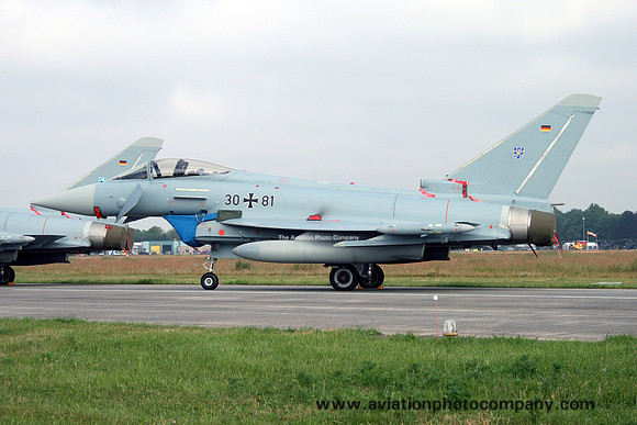 German Air Force JG73 Eurofighter EF-2000 30+81 at the Volkel Airshow (2013)