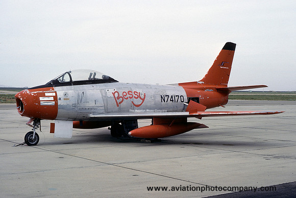 Flight Systems Canadair CL-13 Sabre Mk.5/QF-86E N74170 (ex 23320) (1978)