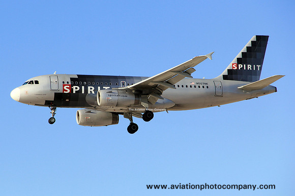 Spirit Airbus A319-100 N507NK at Los Angeles IAP (2014)