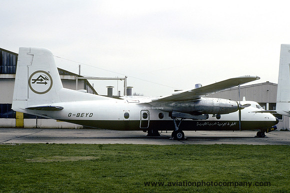 Libyan Arab Handley Page Herald G-BEYD (1983)