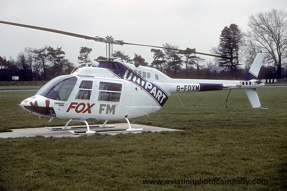 Milton Keynes City Air Bell 206B Jet Ranger III G-FOXM (1993)