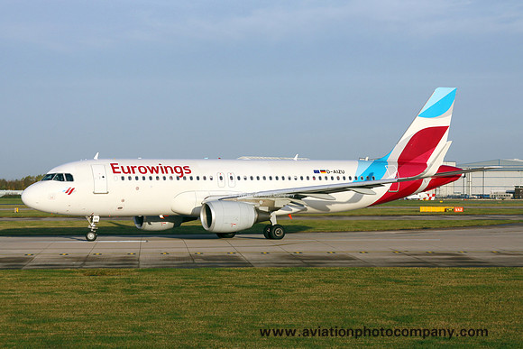 Eurowings Airbus A320-200 D-AIZU at Manchester (2015)