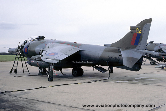 RAF 1 Squadron HS Harrier GR.3 XW763/02 (1985)