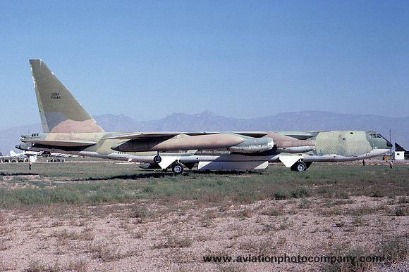 USAF Boeing B-52F 57-0145 at MASDC Davis Monthan (1978)