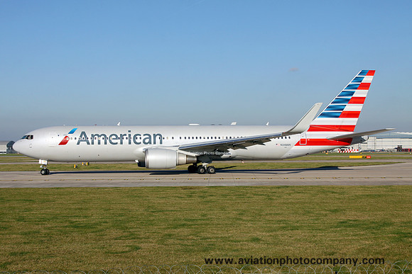 American Airlines Boeing 767-300 N348AN at Manchester (2015)
