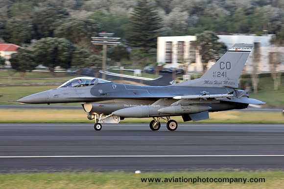 USAF Colorado ANG 120 FS GD F-16C 87-0241 at Lajes (2013)