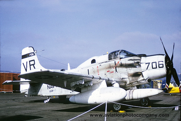 US Navy VAW-13 Douglas EA-1E Skyraider 134994/VR-706 (1967)