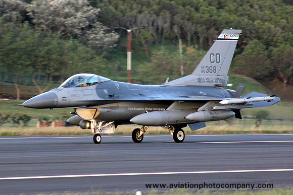 USAF Colorado ANG 120 FS GD F-16C 86-0368 at Lajes (2013)
