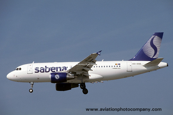 Sabena Airbus A319-100 OO-SSD (1999)