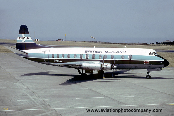 British Midland Vickers Viscount G-BFZL (1983)