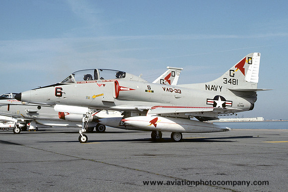 US Navy VAQ-33 Douglas EA-4F Skyhawk 153481/GD-6 (1977)