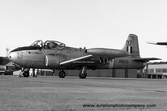 RAF College Hunting Jet Provost T.4 XR673 at RAF Leuchars (1969)
