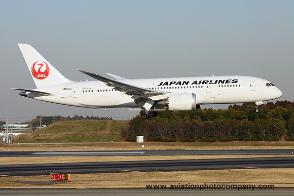Japan Airlines Boeing 787-8 JA831J at Tokyo Narita (2016)