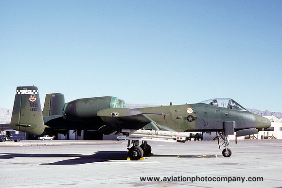 USAF 354 TFW 356 TFS Fairchild A-10A Thunderbolt 76-0551/MB (1981)