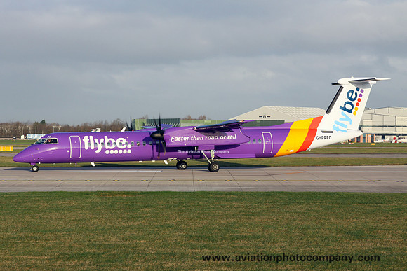 FlyBe DHC-8-400 G-PRPD at Manchester (2016)