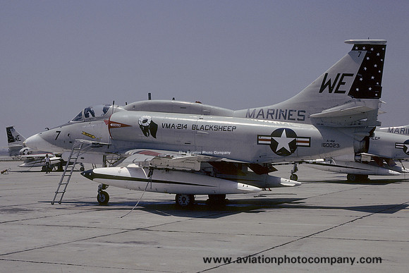 US Marines VMA-213 Douglas A-4M Skyhawk 160023/WE-7 (1977)