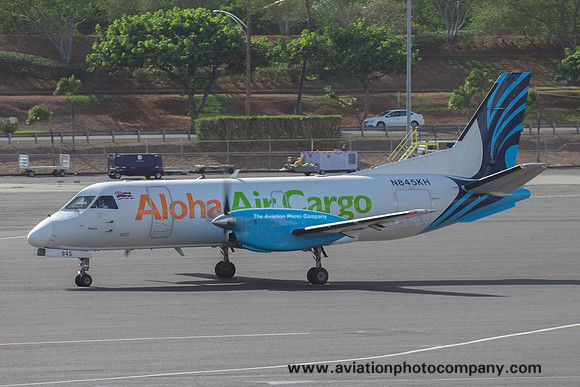 Aloha Air Cargo SAAB 340 N845KH at Honolulu IAP (2015)