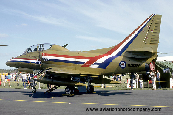 RNZAF Douglas TA-4K NZ6256 special gold colour scheme (1987)