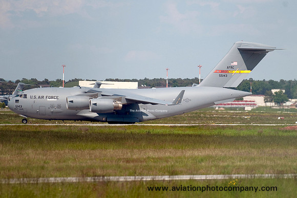 USAF 729 AS McDonnell Douglas C-17A 05-5143 at Ramstein (2013)