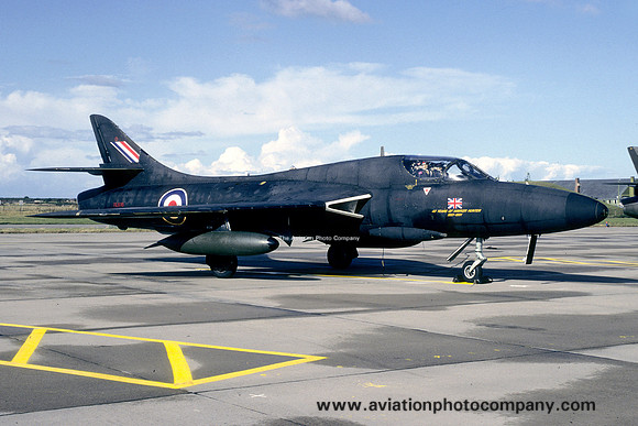RAF Hawker Hunter T.7 XL616/D at RAF Lossiemouth (1993)