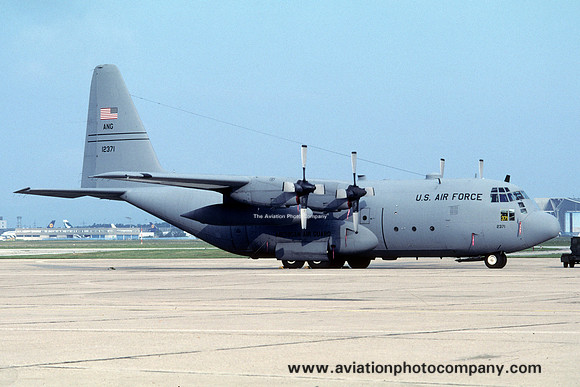 USAF Michigan ANG 171 AS Lockheed C-130E Hercules 61-2371 at Rhein Main (2000)